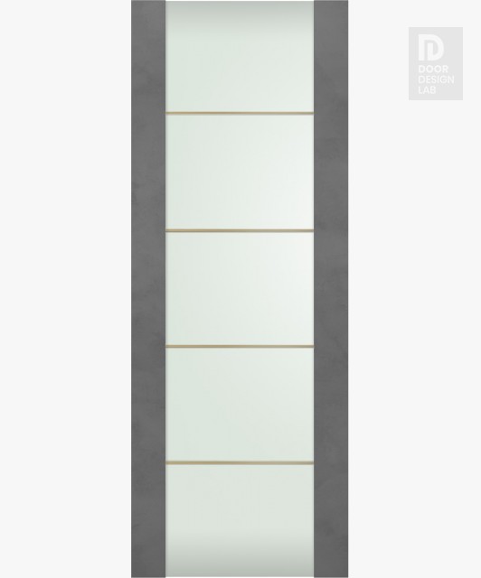 DOOR SLAB AVON 202 4H GOLD VETRO DARK URBAN 24" X 80" X 1 3/4"