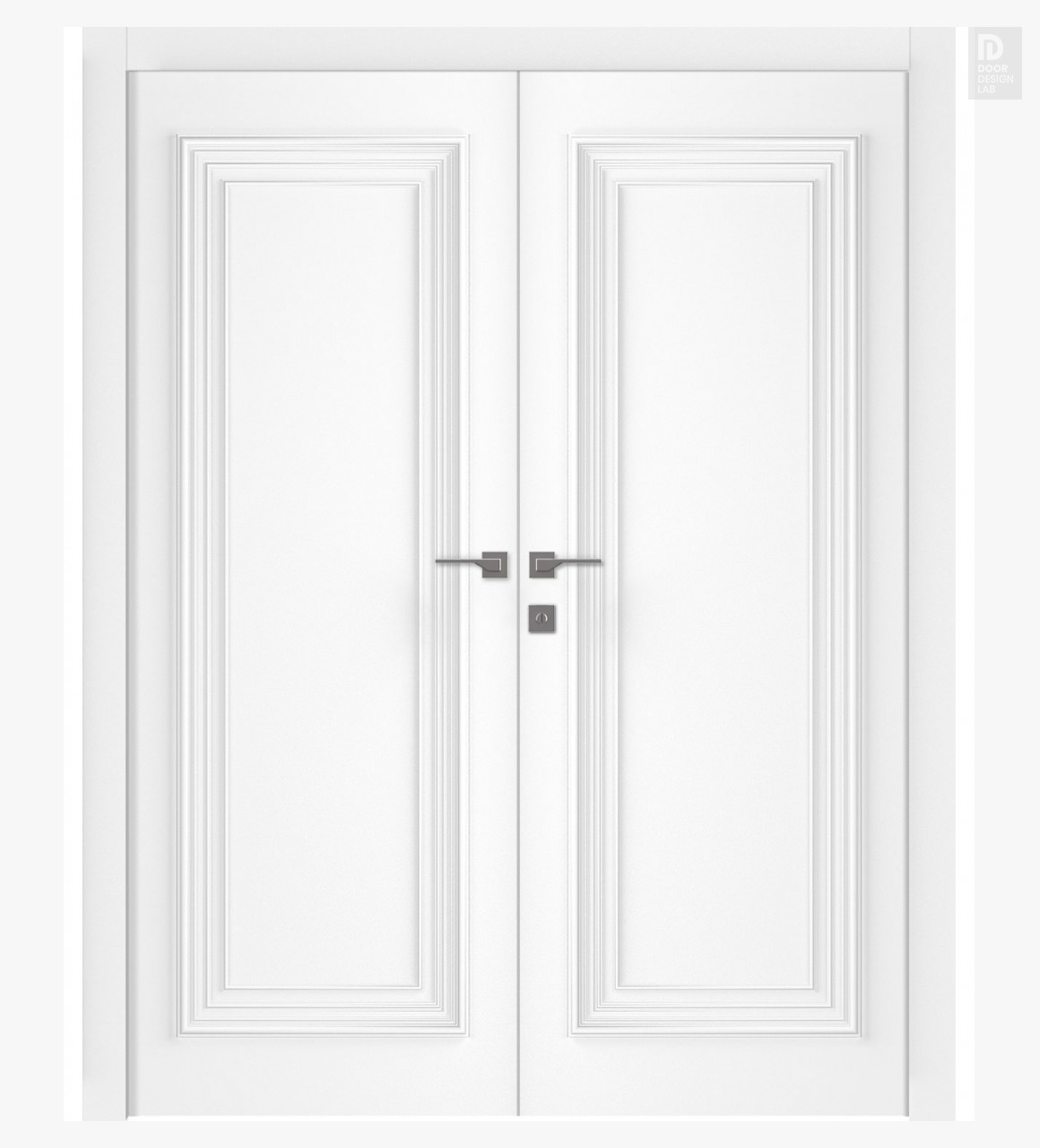 Modern interior door Palazzo 1 Polar White Double for $1,398.00 | Door ...