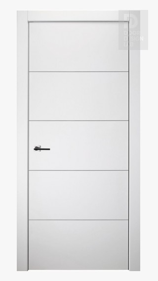 Modern interior door Optima 4H Snow White for $360.00 | Door Design Lab