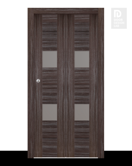 Vita Vetro Gray Oak Bi-folding doors