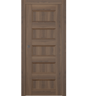 Oxford Uno 07 4R Pecan Nutwood Pocket doors