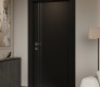 Optima 2V Black Matte Modern Interior Door by Belldinni