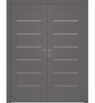 Avon 07-02 Vetro Gray Matte Double doors