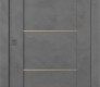 Avon 07 2H Gold Dark Urban Modern Interior Pocket Door by Belldinni