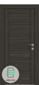 Louver Gray Oak Single Doors