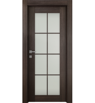 Avon 8 Lite Vetro Veralinga Oak Hinged doors