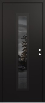 DIAMOND A11 36" X 80" BLACK/BLACK MIRRORED GLASS PANEL BLACK LHI