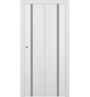 Smart Pro 208 Vetro Polar White Bi-folding doors