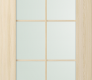 Modern Interior DOOR SLAB AVON 10 LITE VETRO LOIRE ASH 24" X 80" X 1 3/4"