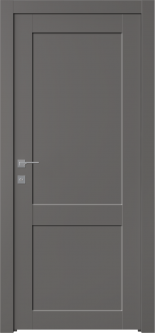 Shaker 2 Panel Gray Matte Hinged doors