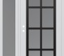 Modern Steel Front Door Diamond C16 50" x 80" white/white frosted Glass Panel black RHI with Sidelite frosted Glass