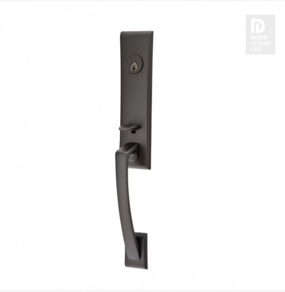 EMTEK APOLLO DUMMY 4805 FLAT BLACK US19 for Steel Front Doors