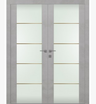 Avon 202 4H Gold Strips Vetro Light Urban Double doors