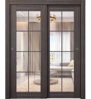 Palladio 8 Lite Clear Vetro Gray Oak