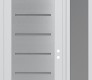 Modern Steel Front Door Diamond C11 52" x 96" white/white frosted Glass Panel stainless steel LHI with Sidelite and Transom frosted Glass