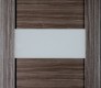 Modern Interior DOOR SLAB EDNA VETRO GRAY OAK 24" X 96" X 1 9/16" FROSTED GLASS