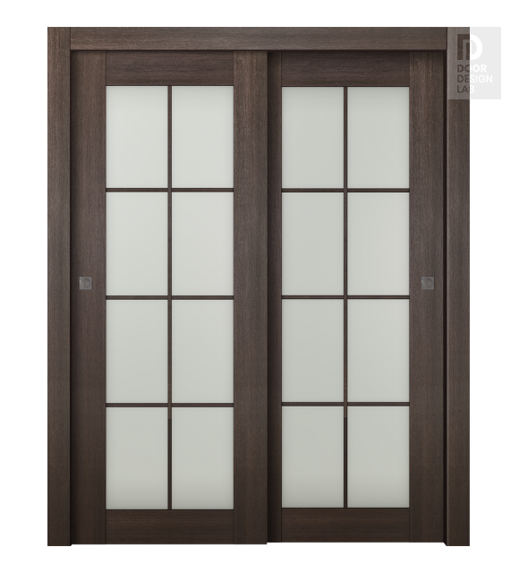 Avon 8 Lite Vetro Veralinga Oak Bypass doors
