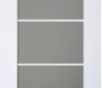 Modern Interior DOOR SLAB SMART PRO 5 LITE VETRO POLAR WHITE 36" X 80" X 1 3/4" TEMPERED FROSTED GLASS