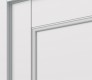 DOOR SLAB OXFORD UNO 07 4R SNOW WHITE 18" X 80" X 1 3/4"