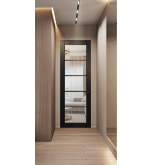 Avon 5 Lite Clear Vetro Black Matte Frameless