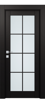 Avon 8 Lite Vetro Black Matte Single Doors