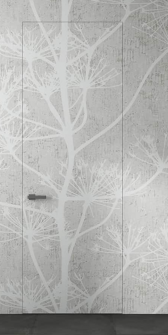 RTA DOOR SLAB EXAMPLE FOR WALLPAPERING WITH TREE BRANCH DESIGN 32" X 96" X 1 3/4"