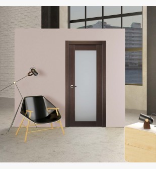 Mia 207 Vetro Wenge Double pocket doors