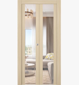 Avon 202 Clear Vetro Loire Ash Bi-folding doors