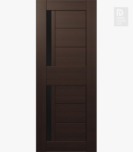 Modern Interior DOOR SLAB ESTA VETRO VERALINGA OAK 28" X 96" X 1 3/4" FROSTED GLASS