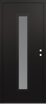 DIAMOND A11 36" X 80" BLACK/WHITE FROSTED GLASS PANEL BLACK LHI