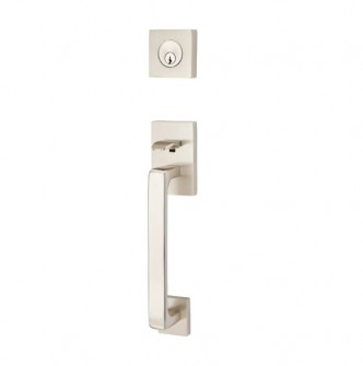 EMTEK BADEN SINGLE CYLINDER KEYD 4820 SATIN NICKEL US15