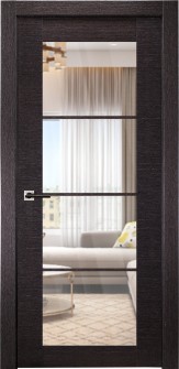 Avanti 4 Lite Clear Vetro Black Apricot Single Doors