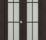 Avanti 4 Lite Vetro Black Apricot Modern Interior Bifold Doors by Belldinni