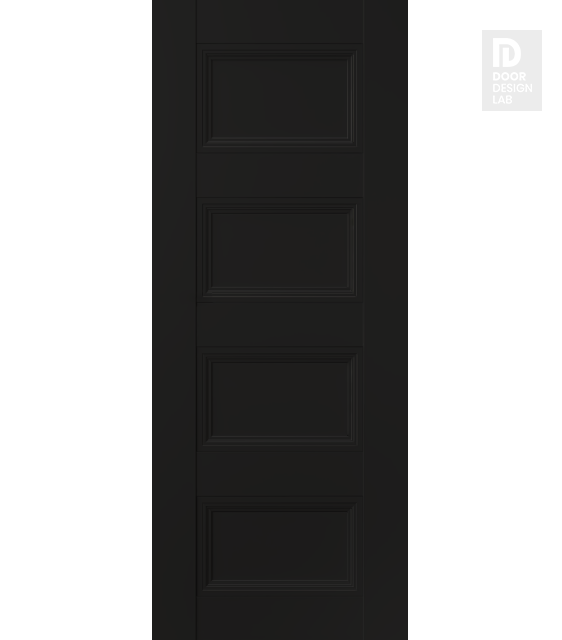 DOOR SLAB OXFORD DUO 07 3R BLACK MATTE 24" X 96" X 1 3/4"