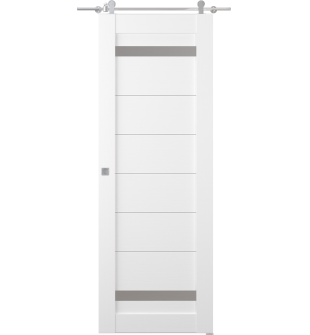 Perla Vetro Bianco Noble Barn doors