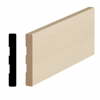 BASE MOLDING TYPE 3 1/2" X 1/2" LOIRE ASH 96"
