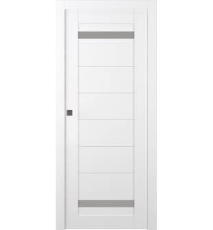 Perla Vetro Snow White Pocket doors
