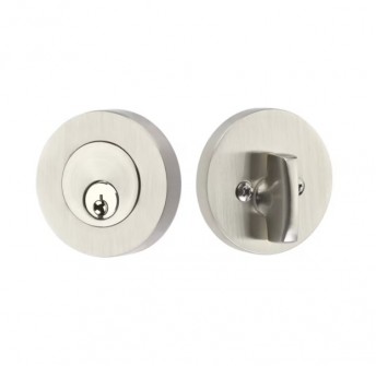 EMTEK MODERN DISC DEADBOLT SINGLE CYLINDER 8423 SATIN NICKEL US 15