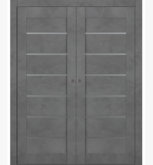 Avon 07-02 Vetro Dark Urban Double pocket doors