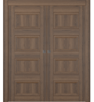 Oxford Duo 07 3R Pecan Nutwood Double pocket doors