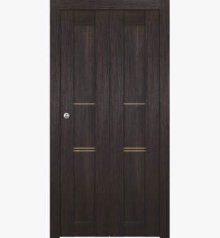 Avon 07 3H Gold Veralinga Oak Bi-folding doors