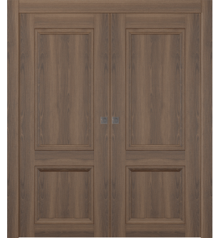 Oxford Duo 07 R Pecan Nutwood Double pocket doors