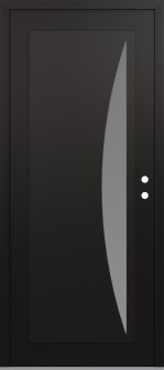 Diamond C13 36" x 80" black/white frosted Glass Panel black LHI