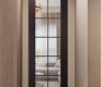 Avanti 10 Lite Clear Vetro Black Apricot Modern Interior Frameless Door by Belldinni