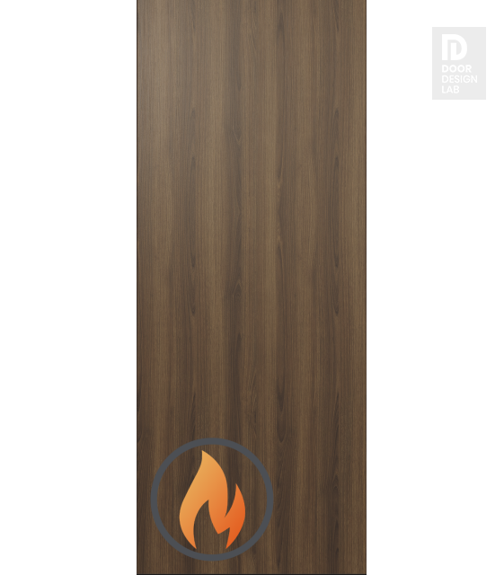 Modern Interior DOOR SLAB 20 MIN FIRE RATED PECAN NUTWOOD 32" X 80" X 1 3/4"