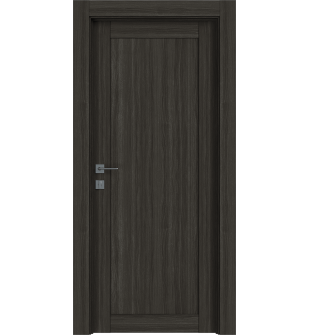 Shaker 1 Panel Gray Oak Hinged doors