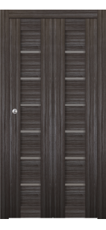 Alba Gray Oak Bi-folding doors