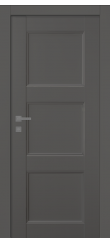 Oxford Uno 07 2Rn Gray Matte Single Doors