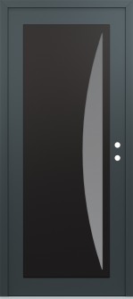 Diamond C13 36" x 80" anthracite/anthracite frosted Glass Panel black LHI