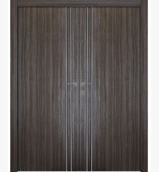 Palladio 2U Gray Oak Double doors